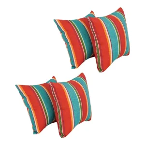 17-inch Square Polyester Outdoor Throw Pillows (Set of 4)