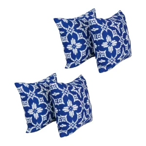 17-inch Square Polyester Outdoor Throw Pillows (Set of 4)