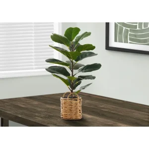 Artificial Plant, 28 Tall, Fiddle Tree, Indoor, Faux, Fake, Floor, Greenery