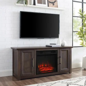 48" Low Profile Tv Stand W/Fireplace